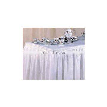 polyester table skirt,table skirt,table linens