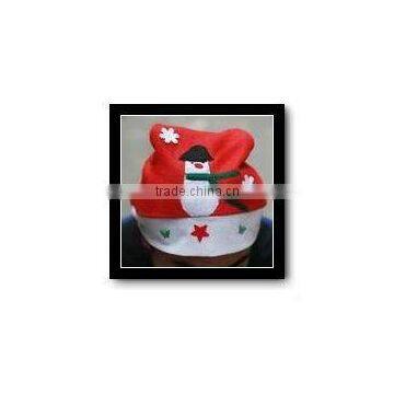 Red Colorchristmas Hat With White Ball for Adults and Kids photo-3
