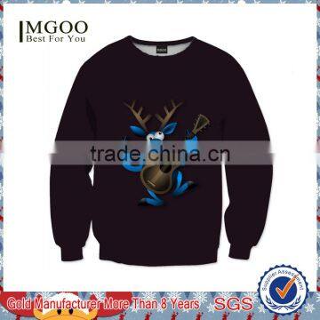 MGOO 2016 Christmas Party Pullover Sweatshirts Christmas Costumes For Men Screen Printed Christmas Clothing photo-5