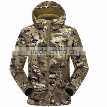 Instocked Cargo/plainmillitary Softshell Jacket Fleece Jacket Windproof Waterproof Customizable Logo photo-3