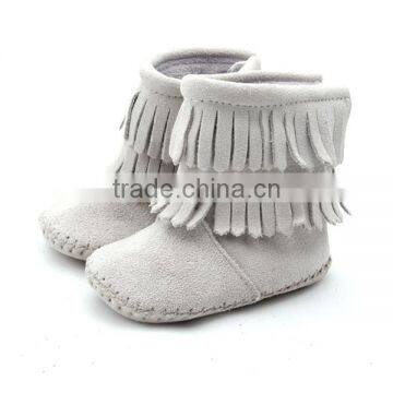 Baby Toddler Girls Boys Use Winter Warm Snow Boot Moccasins Trimmed Boots Outdoor photo-3