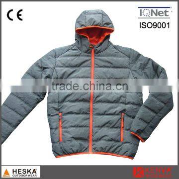 Melange Color Mens Winter Jacket Warm Quilted Padded Jacket photo-3