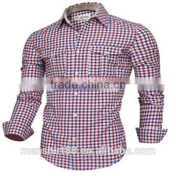 2016 New Wholesale 2ply 100% Cotton Custom Mens Casual Dress Shirts photo-3