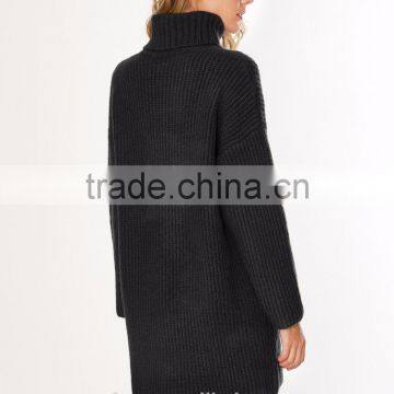 2017 New Design Turtle Neck Girls Sweater Dress photo-4