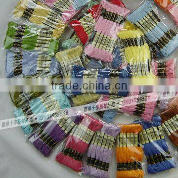 Wholesale Dmc Cotton Thread 12 Pieces Embroidery Floss 100% Egyptian Cotton Cross Stitch Thread photo-4