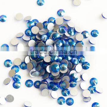 SS20 sapphire 206 AB color flat back nail art rhinestone