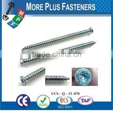 Made in Taiwan Cylinder Head Flat Truss Indent Hex Flange Hi Lo Thread Concrete Screw