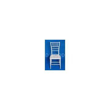 Modern White Resin Chiavari Ballroom Chair , BIFMA Dining Silla Tiffany