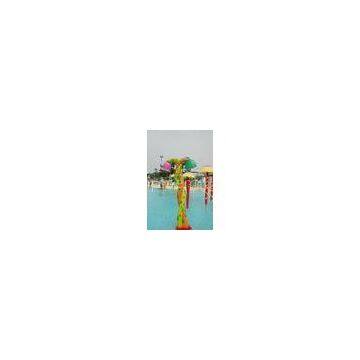 Fiberglass Water Park Toy, Double Flower Aqua Spraying Toy