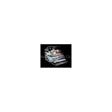 Multi-layers Plexiglass Display Stand Clear Cosmetic Organizer