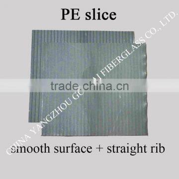 PE separator in slice for lead-acid battery