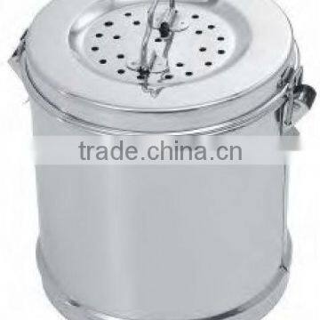 Rounded sterilizer drum, hollow ware intruments