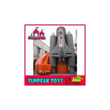 SL-372 Commercial Rocket Inflatable Slide