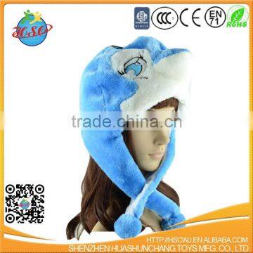 new plush hat animal tpye dolphin shape