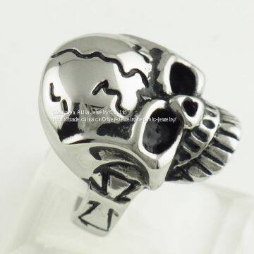 Skull Ring Harley Davidson Jewelry 316L Stainless Steel Ring For Man