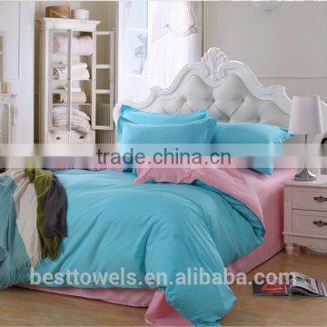 Made in china cotton solid color ABdesign bedding set