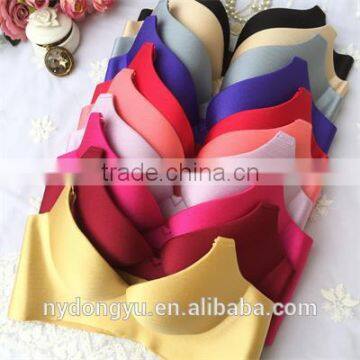 Peach Women Breathable Seamless Bra /ysm 10 Color Push up Wireless Bra Set/ Top Quality Women Bra Panties Two Piece Set photo-5