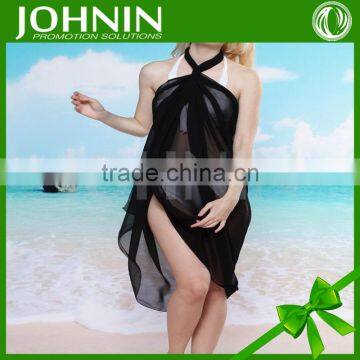 JOHNIN made Custom NO MOQ digital printing fashion lady beach chiffon sarong scarf