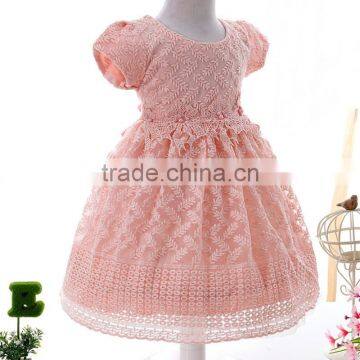 Good Quality Flower Embroidery Latest Net Designs Novel Fashion Baby Dress New Style photo-4