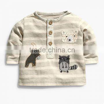 High quality beige printed beige Kids boys t-shirts brand names