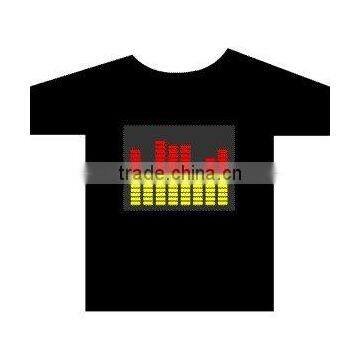 [Stunningl]Wholesale 2009 fashion hot sale T-shirt A49,el t-shirt,led t-shirt