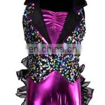 ablaze leotards latin costumes dancewear with pailettes/personality/