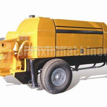 The concrete mixer with pump