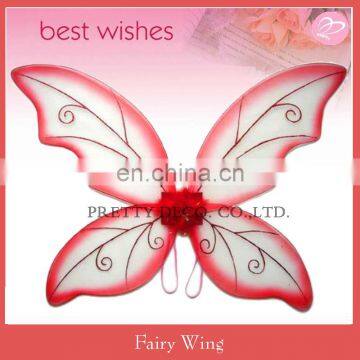 Red paint glitter angel wing silk butterfly fairy wing adult fairy party decoration