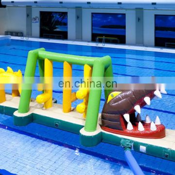 HI hot pool jumping inflatable water obstacle course swimming pool floating crocodile water park