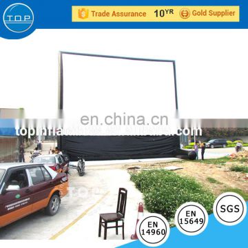 large air sealed inflatable film Flexible Pvc fabric movie screen for cinema