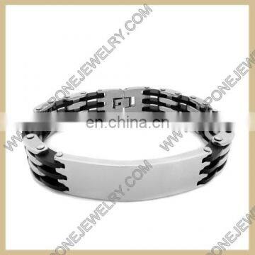 wholesale latest unique design bracelet stainless steel jewelry engravable bracelet