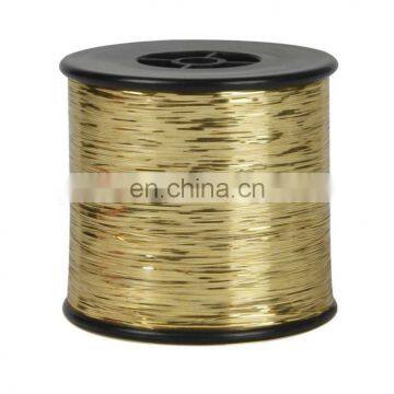 Quality gold color metallic yarn