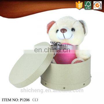 Kraft Paper Round Hat Box Wholesale photo-4