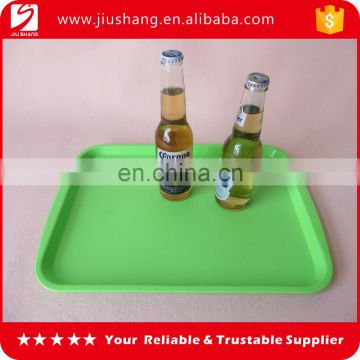 Rectangle plastic non-slip bar serving tray