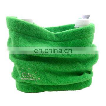 promotional red embroidery custom fleece neck warmer