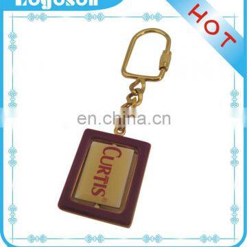 Wholesale Custom Die Cast Metal Barcode Key Tag With Metal Ring/Custom Keyring