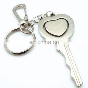 Customized Fashion HOT SALE SILVER HEART METAL HEART KEY CHAIN photo-2