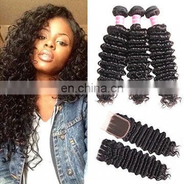 Brazilian curly hair deep wave 24 inch human braiding hair