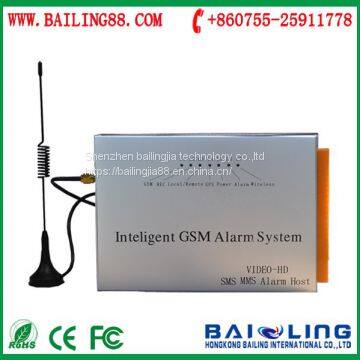 Industrial GSM GPS SMS Call 315 / 433 MHz Auto Dial Securtiy Alarm System with Magnetic Antenna BL-5000