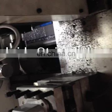 Precision small cnc lathe with manual chuck and manual tailstock CK6432A