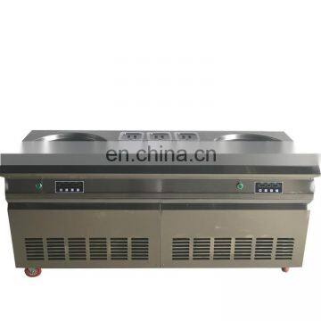 Stainless Steel Structure And Durable Flat Pan Fried Ice Cream Machine/ Commercial Use Ice Cream Rolls Machine photo-4
