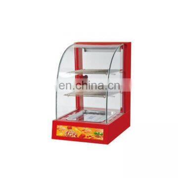 High Quality Stainless Steel GlassFoodWarmerDisplayShowcase