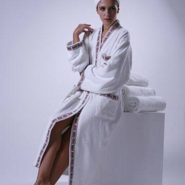 Eliya High Quality Long Soft 100% Cotton Velour Hotel Knee Length Cotton Bathrobes - Buy Cotton Bathrobes