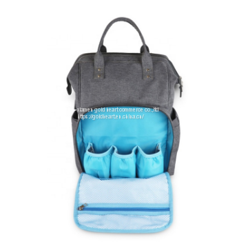 Multi-function Canvas Large Capacity Traveling Diaper Backpack Mummy Bag Manufacturer photo-4