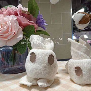 Organic Cotton Small Square Towel, Natural Non Dyed Cotton Yarn Woven Terry Square Towel, Twistless Square Towel photo-5