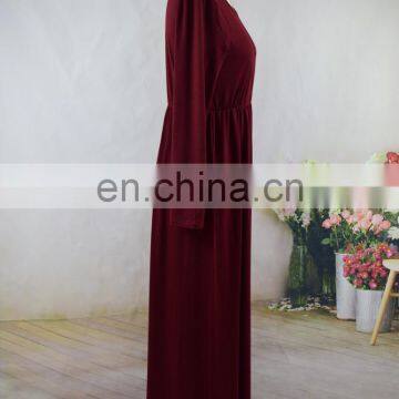 Women Girls Mommy and me Solid Color Jersey Fabric Knitted Maxi Long Sleeve Fall Dresses (this Link for Girls,1-10years) photo-5