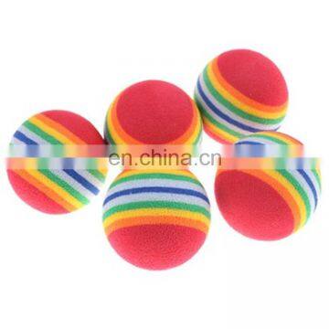 Оптовая продажа маленьких цветных эластичных тихих интерактивных мячей-игрушек для кошек из EVA диаметром 35 мм photo-4