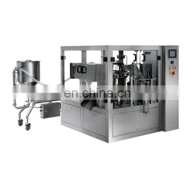 Automatic Rotary Stand up Pouch Plastic Bag Liquid Filling Sealing Machine