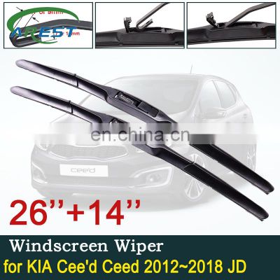 Car Wiper Blade for KIA Cee'd Ceed 2012~2018 JD Car Accessories Stickers Front Windscreen Windshield Wipers Blades 2013 2014