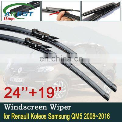 for Renault Koleos Samsung QM5 2008~2016 2012 2013 2014 2015 Car Wiper Blades Front Windscreen Windshield Wipers Car Accessories